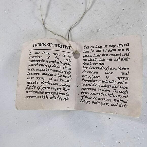 Vintage Horned Serpent Ram Goat Head Finnial Candle Snuffer Brass Pima Story - Picture 13 of 15